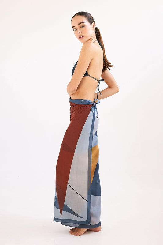 Triangle Pareo - Blue