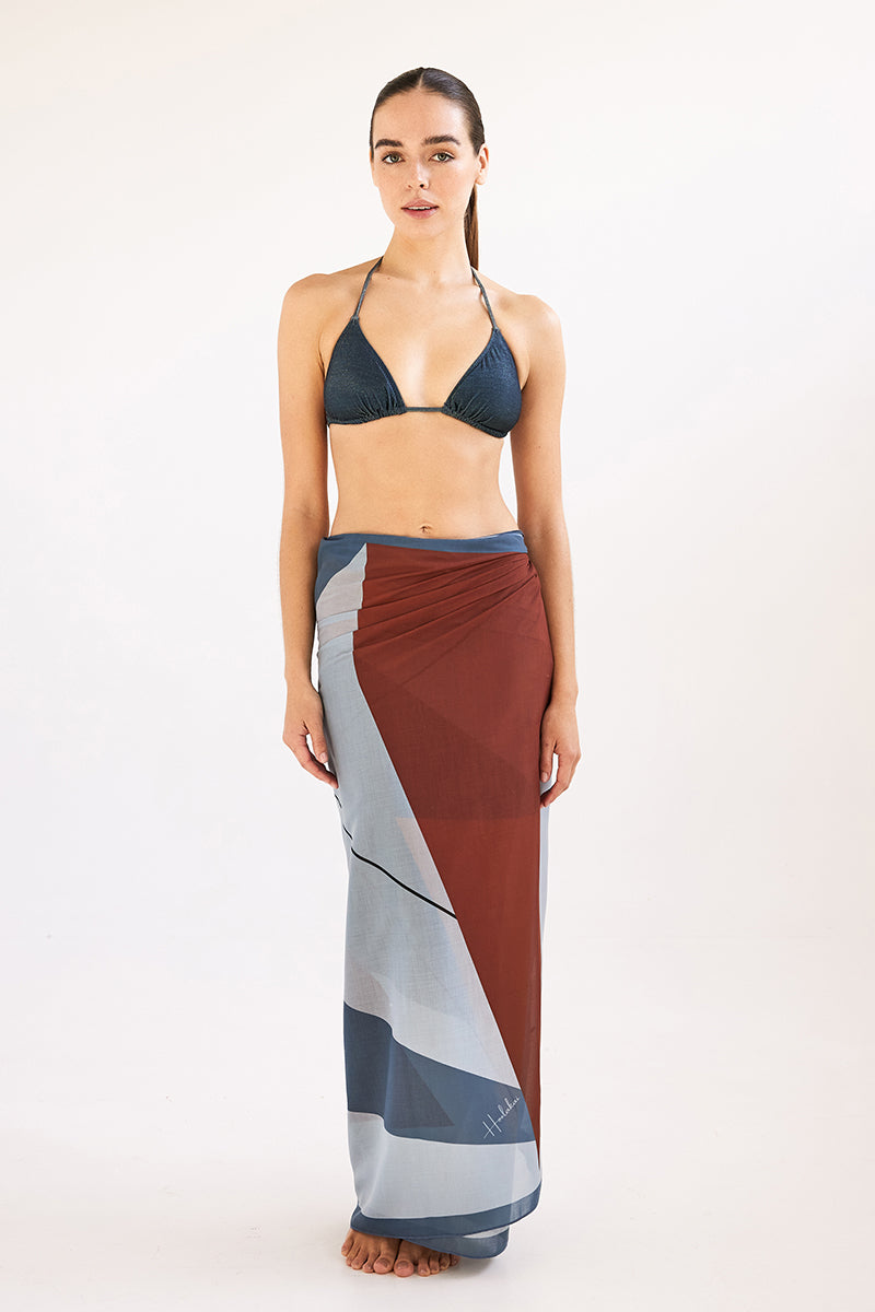 Triangle Pareo - Blue