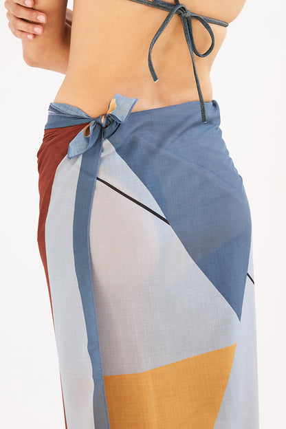 Triangle Pareo - Blue